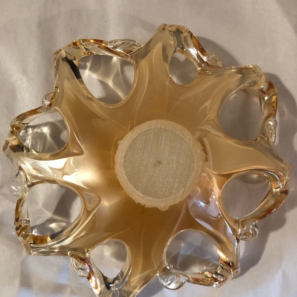 Murano Glass bowl or dish in an iridescent amber - Picture 8 of 10